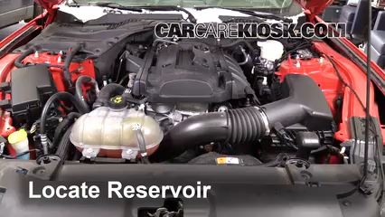 Check Power Steering Level: 2015 Ford Mustang EcoBoost 2.3L 4 Cyl. Turbo
